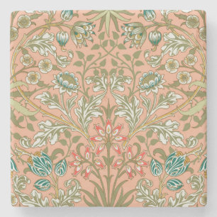 William Morris Hyazinthen-Muster Staubrose Steinuntersetzer