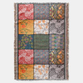 William * Morris III Quilt Patch Throw Decke (Vorderseite Vertikal)