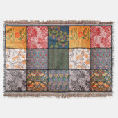 William * Morris III Quilt Patch Throw Decke (Vorderseite)