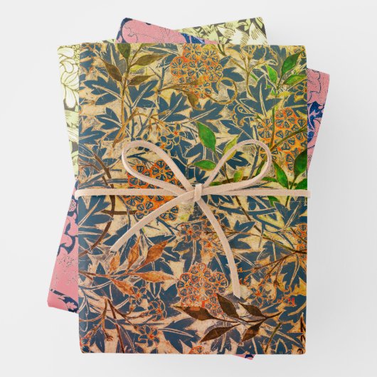 William Morris IN BLUE WRAPPER PAPER FLAT SHEETS Geschenkpapier Set (Beispiel)