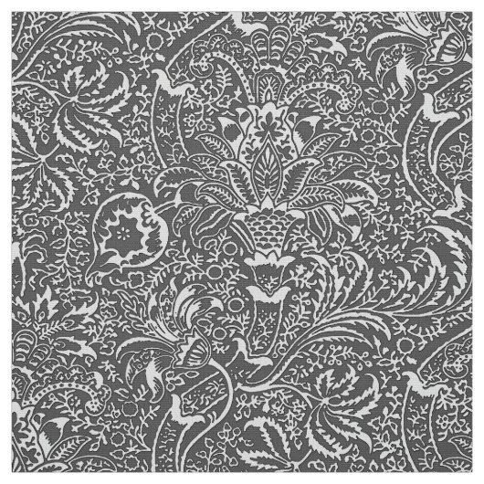 William Morris-Inder, Graphit u. hellgraues Stoff (Muster)