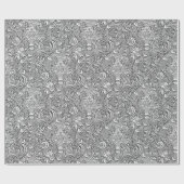 William Morris-Inder, Graphitgrau und Weiß Geschenkpapier (Flach)