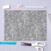 William Morris-Inder, Graphitgrau und Weiß Seidenpapier (Handwerk)