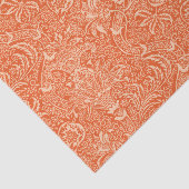 William Morris-Inder, korallenrote Orange und Seidenpapier (Ausschnitt)