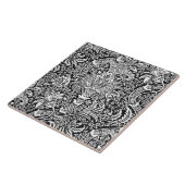 William Morris-Inder, Schwarzweiss Fliese (Seite)