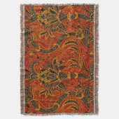 William Morris India Red Floral Decke (Vorderseite Vertikal)