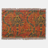 William Morris India Red Floral Decke (Vorderseite)
