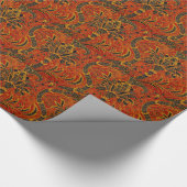 William Morris India Red Floral Geschenkpapier (Ecke)