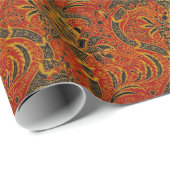 William Morris India Red Floral Geschenkpapier (Rolleneckpunkt)