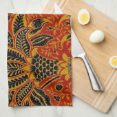 William Morris India Red Floral Handtuch (Viertel Falte)