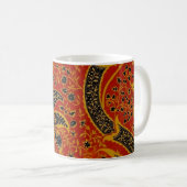 William Morris India Red Floral Kaffeetasse (VorderseiteRechts)