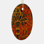 William Morris India Red Floral Keramik Ornament (Rechts)
