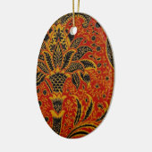 William Morris India Red Floral Keramik Ornament (Links)