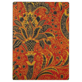 William Morris India Red Floral Klemmbrett (Rückseite)