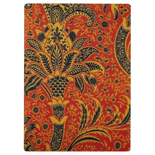 William Morris India Red Floral Klemmbrett (Rückseite)