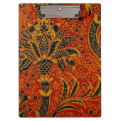 William Morris India Red Floral Klemmbrett (Vorderseite)