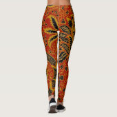 William Morris India Red Floral Leggings (Rückseite)