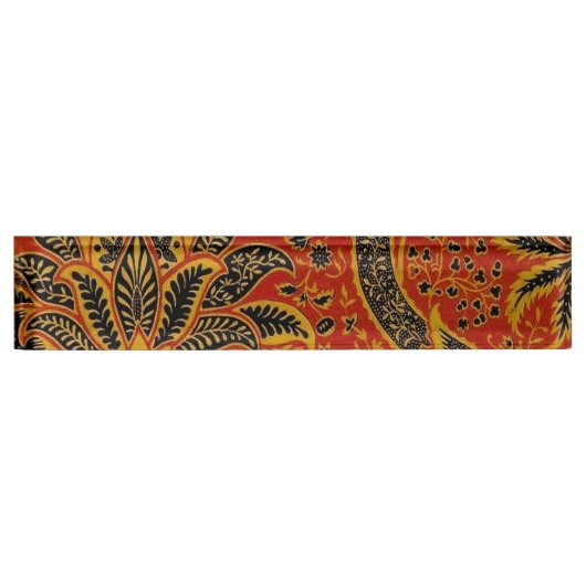 William Morris India Red Floral Namensplakette (Vorderseite)
