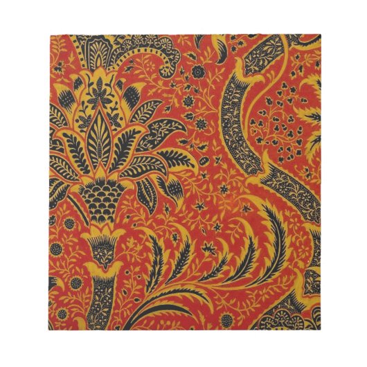 William Morris India Red Floral Notizblock (Vorderseite)