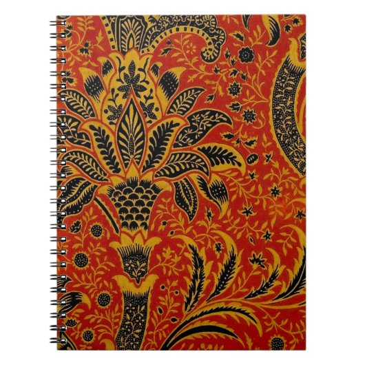 William Morris India Red Floral Notizblock (Vorderseite)