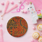 William Morris India Red Floral Pappteller (Party)