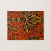William Morris India Red Floral Puzzle (Horizontal)