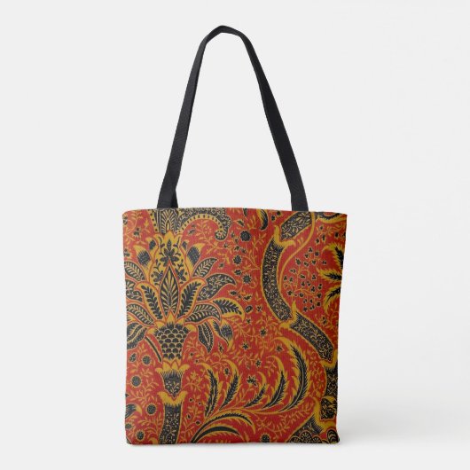 William Morris India Red Floral Tasche (Rückseite)