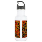 William Morris India Red Floral Trinkflasche (Rückseite)