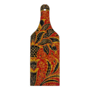 William Morris India Rot Blumen Vintage Klassiker Schneidebrett
