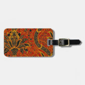 William Morris India Rot floral Gepäckanhänger (Vorderseite horizontal)