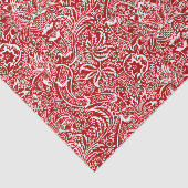 William Morris Indian, Dark Red und White Seidenpapier (Ausschnitt)