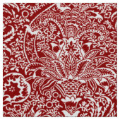 William Morris Indian, Dark Red und White Stoff (Nahaufnahme)