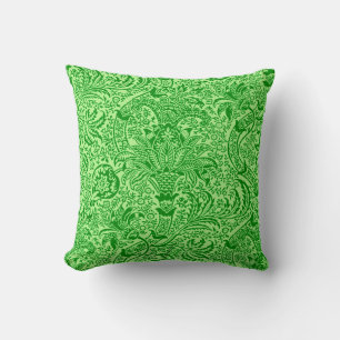 William Morris Indian, Limette und Kiwi Grün Kissen