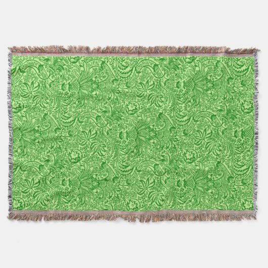 William Morris Indian, Limon und Kiwi Green Decke (Vorderseite)