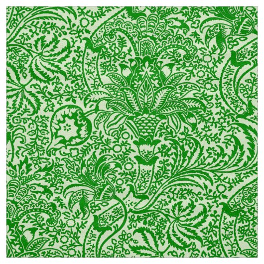 William Morris Indian, Limon und Kiwi Green Stoff (Muster)