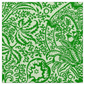 William Morris Indian, Limon und Kiwi Green Stoff (Nahaufnahme)