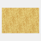 William Morris Indian, Mustard, Blue, Orange  Geschenkpapier Set (Vorderseite)