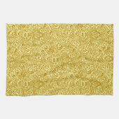 William Morris Indian, Mustard Gold Geschirrtuch (Horizontal)