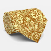 William Morris Indian, Mustard Yellow und Gold Krawatte (Gerollt)