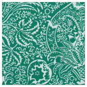 William Morris Indian, Türkis und Light Aqua Stoff (Nahaufnahme)