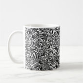 William Morris Indian, White and Black Kaffeetasse (Links)