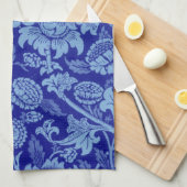 William Morris - Indigo Blue Wey Fabric Geschirrtuch (Viertel Falte)