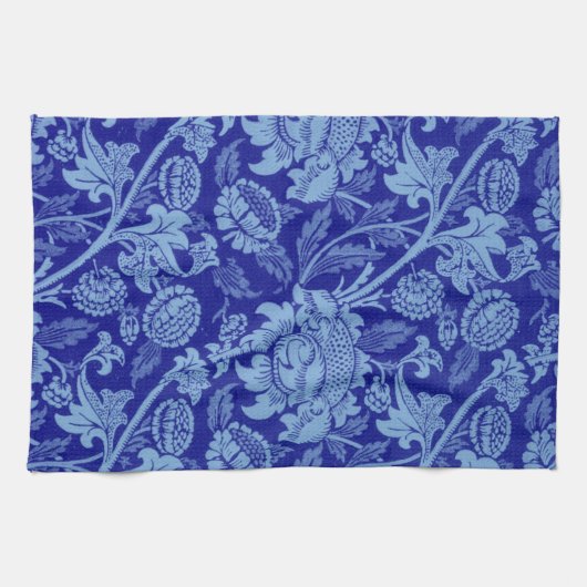 William Morris - Indigo Blue Wey Fabric Geschirrtuch (Horizontal)