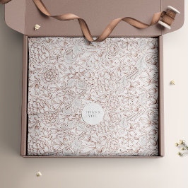 William Morris Ink Tulips Vintag Retro Seidenpapier