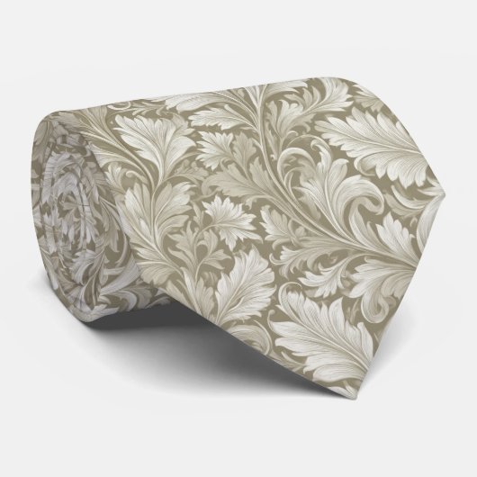 William Morris Inspirationsmuster Krawatte (Gerollt)