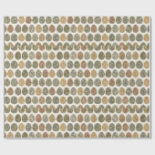 William Morris Inspired Botanical Easter Egg  Geschenkpapier (Flach)