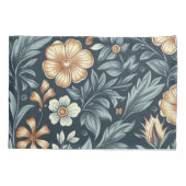 William Morris Inspired Botanical Style Pattern Kissenbezug (Rückseite-Links)