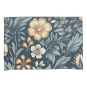William Morris Inspired Botanical Style Pattern Kissenbezug (Vorderseite-Rechts)