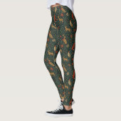 William Morris Inspired Christmas Botanical Animal Leggings (Links)