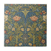 William Morris Inspired Floral Ceramic Tile Fliese (Vorderseite)